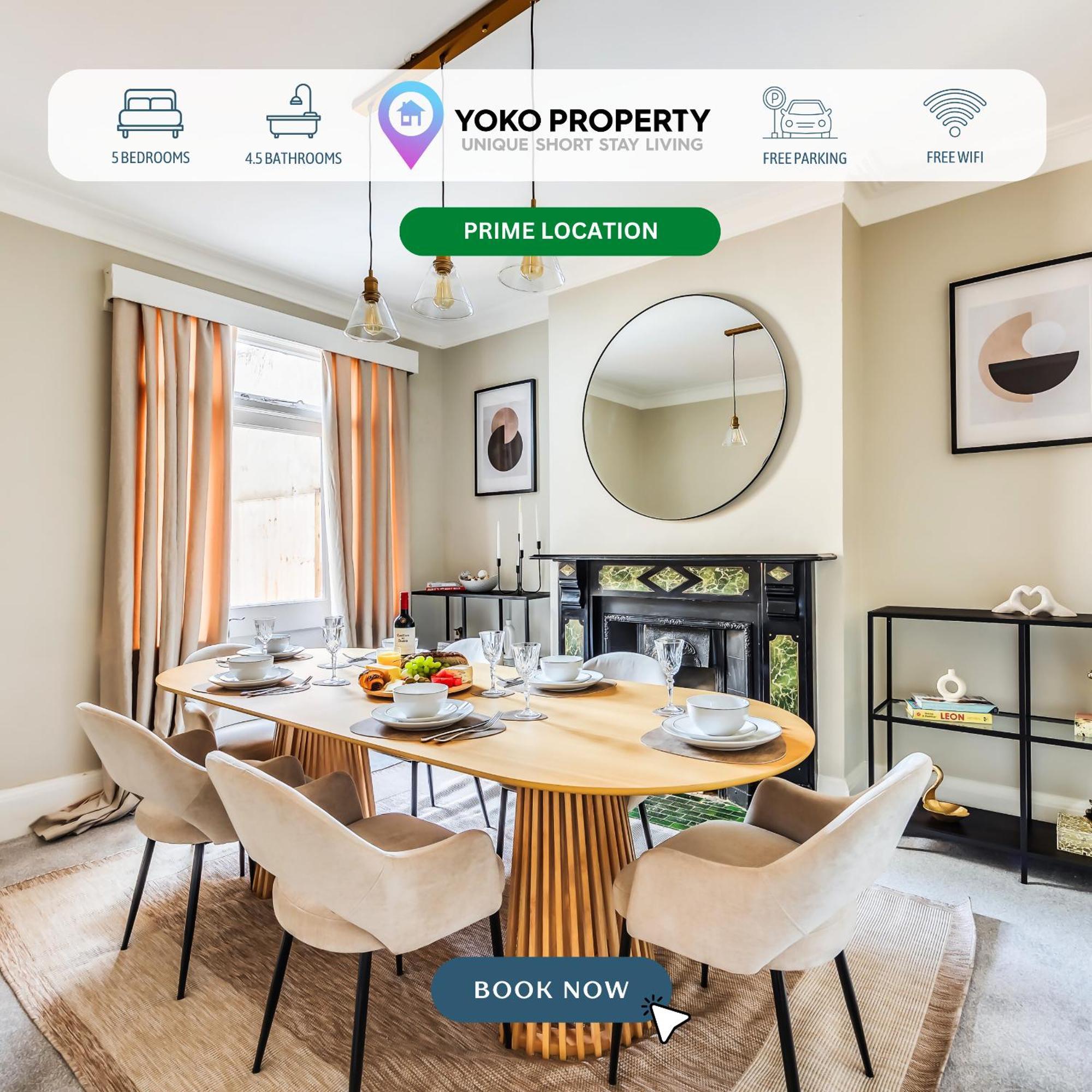 Holiday home Beautiful 5 Bedroom 4 Bathroom House In W6 By Yoko - 10 Minute's To - Free Parking, Fast Wifi, Work Desks And Smarttvs With And Netflix London